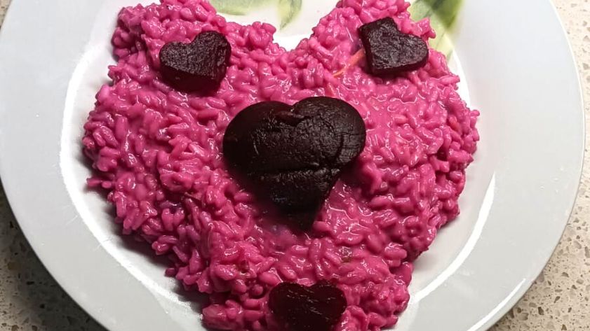 Risotto alla barbabietola